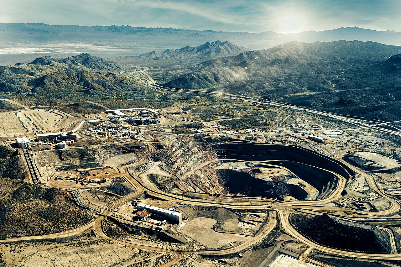 Mountain Pass Rare Earth Mine and Processing Facility in San Bernardino County, California