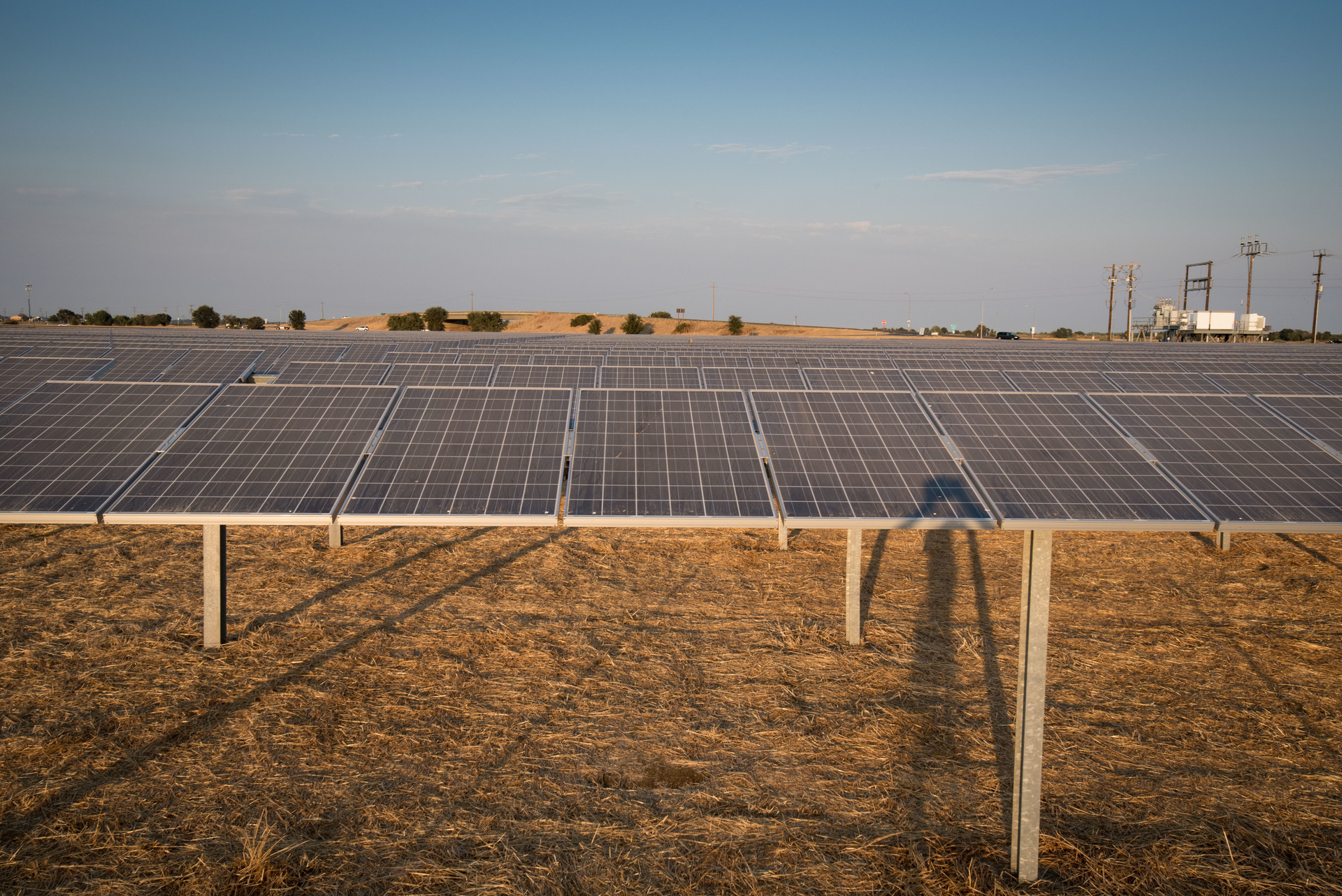 Utility-scale photovoltaic power station in the United States (file photo).
